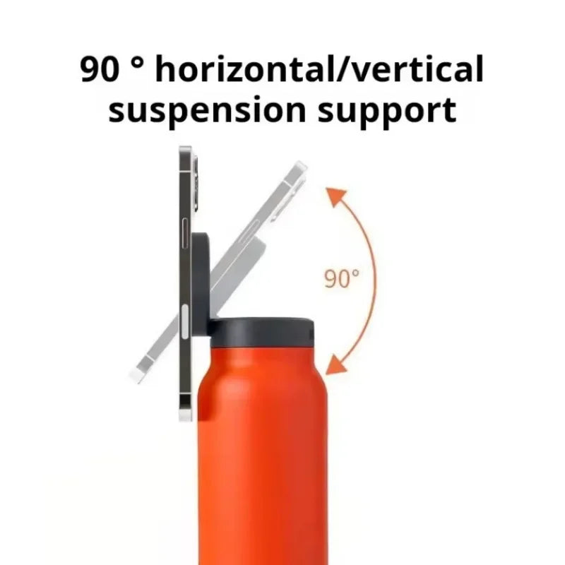 JUSTINLAU Portable Thermos Cup with Magnetic Holder Stainless Steel Double Layer Vacuum Flask Sport Cup Travel Mug Insulated Cup