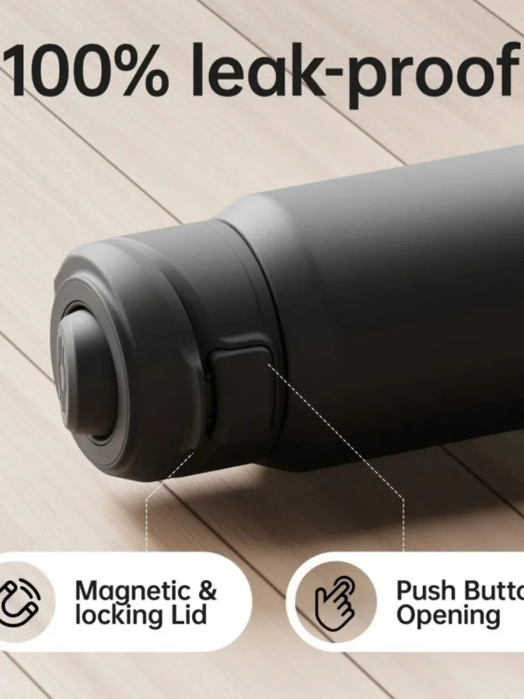 Elonhar Magnetic Thermos Bottle (710/950ml) – Stainless Steel, Bouncing Lid, Phone Holder