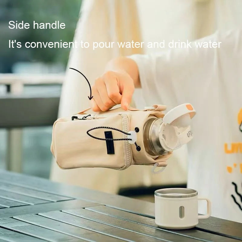 Premium Simple Water Cup Pocket Portable Water Bottle Bag Travel Back Mobile Phone Water Cup Protective Cover Universal Cover