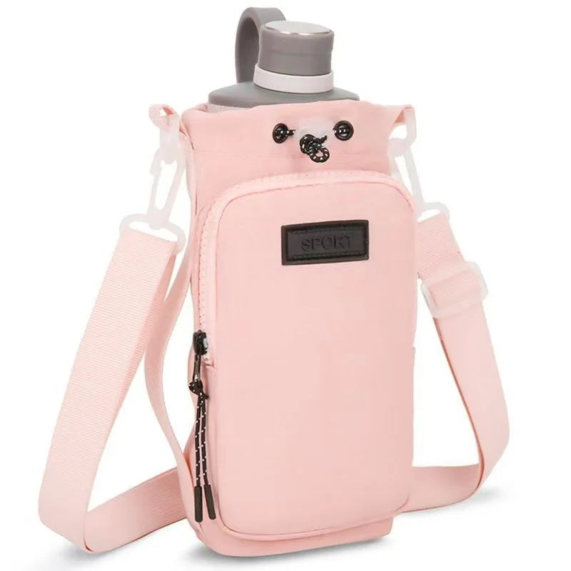 Premium Simple Water Cup Pocket Portable Water Bottle Bag Travel Back Mobile Phone Water Cup Protective Cover Universal Cover