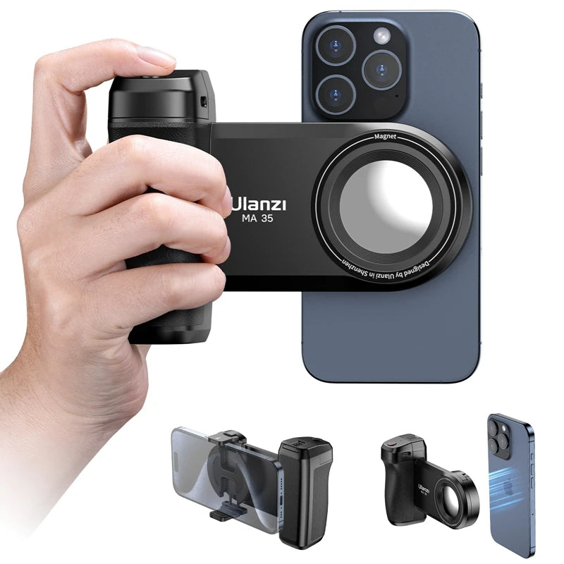 Ulanzi MA35 MagSafe Camera Grip – Bluetooth Shutter, Vertical/Horizontal Shooting