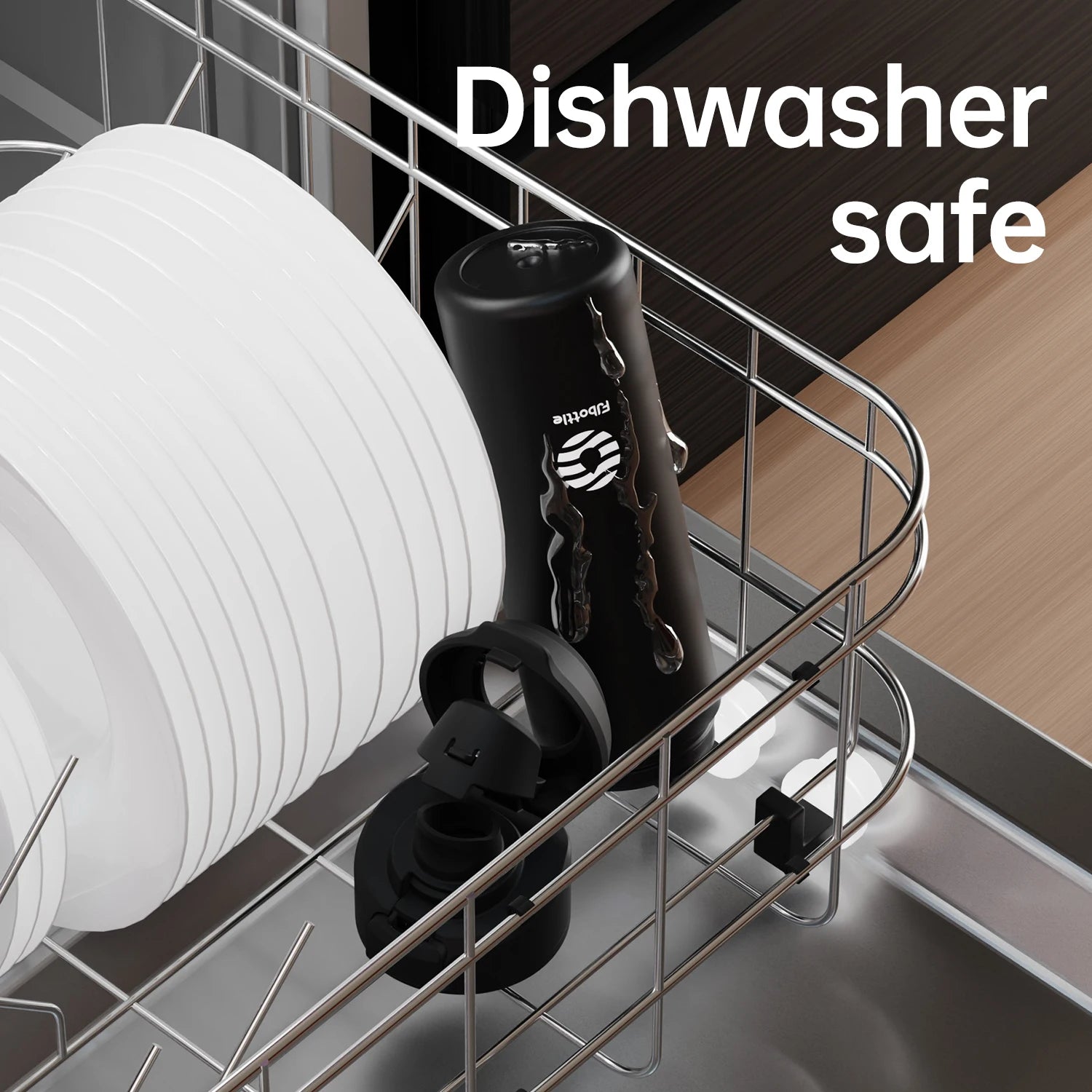 ELONHAR Magnetic Thermos Sports Bottle – Stainless Steel, Phone Holder, Bouncing Lid